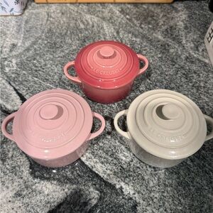 Le Creuset Trio Cocotte Set - Pink